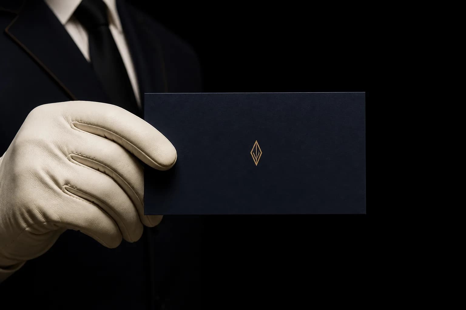 Chauffeur gloves and Prestin concierge card